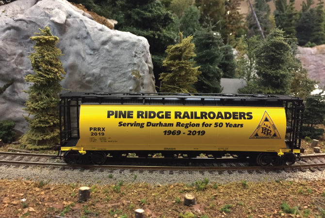 Pine Ridge Railroad’s 50th Anniversary Car.